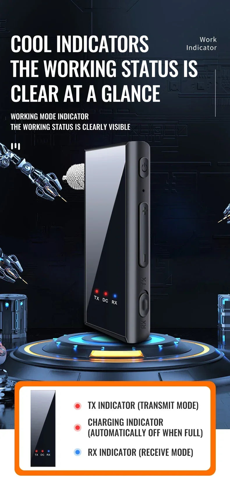 2-in-1 Bluetooth 5.4 audio-ontvanger, zender, stereomuziek, draadloze adapter