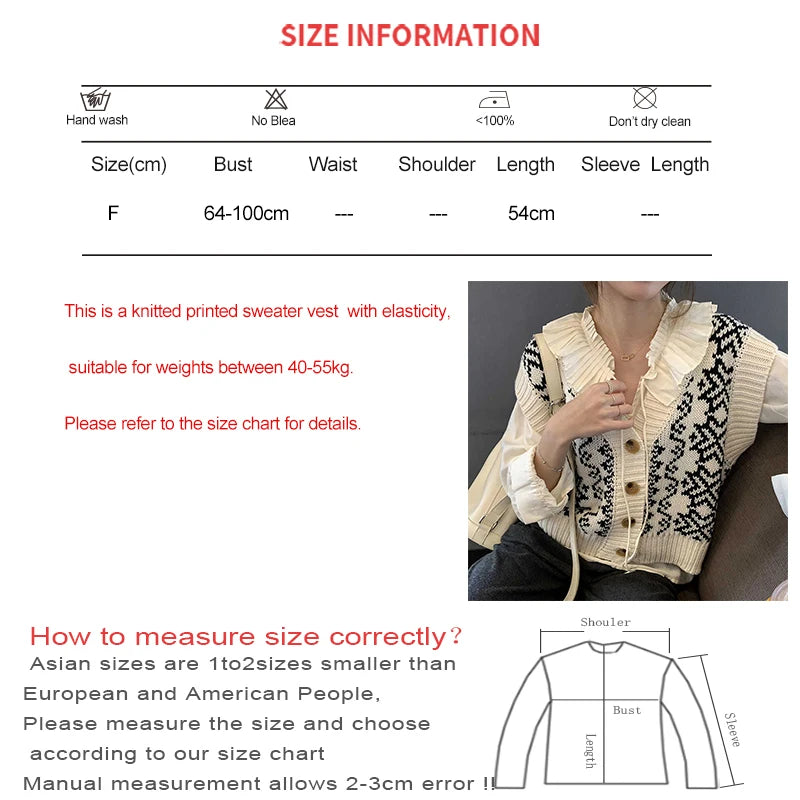 Heliar Dames Knoopjes Omhoog Vest Trui V-hals Mouwloos Gebreid Vest