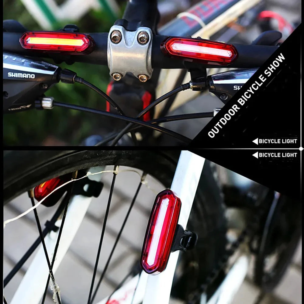 MTB Racefiets Achterlicht USB Oplaadbaar LED Fiets Achterlicht Eenvoudig te Installeren