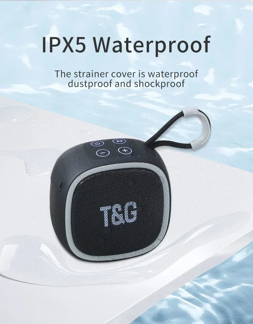 Bluetooth-luidspreker Mini draagbare IPX4 waterdichte draadloze luidsprekerondersteuning