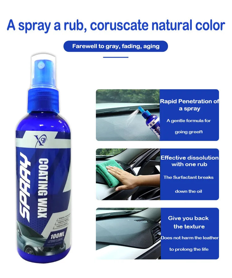 Car Plastic Restore Coating Agent Auto Plastic Rubber Exterior Repair Clean