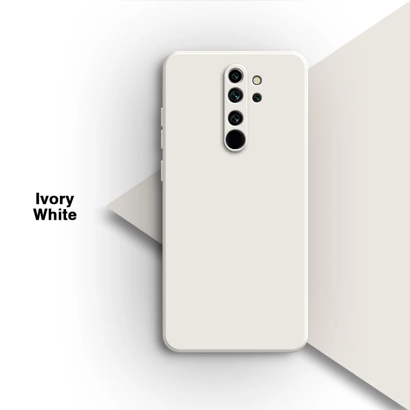 Eenvoudige telefoonhoes voor Xiaomi Redmi Note8 Note 8 Pro 8Pro Zacht snoep vierkant