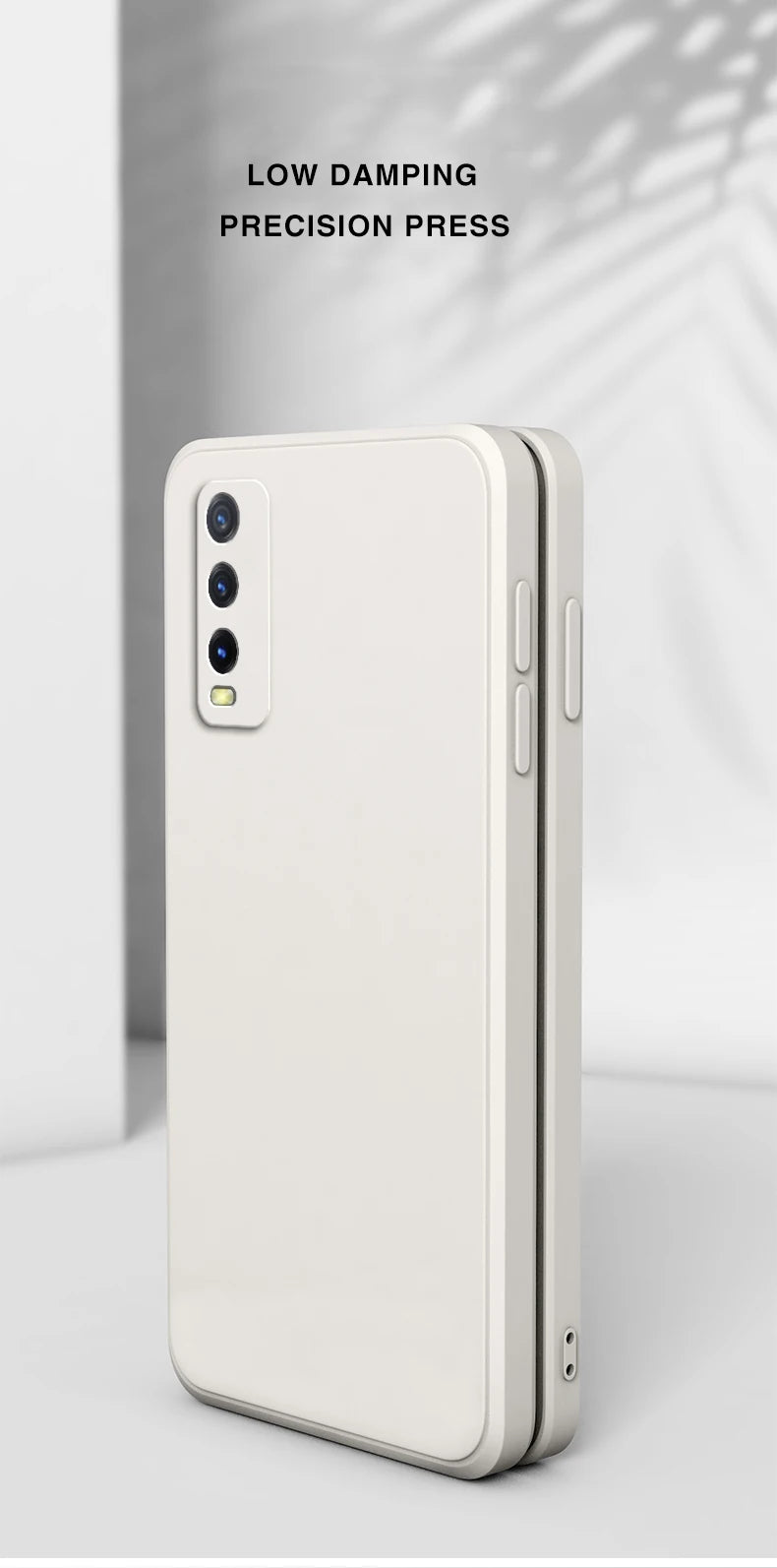 Interne, zachte telefoonhoes voor Vivo Y20i 6.51 V2027 V2032, vloeibare siliconen