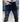 Trendy geborduurde, verweerde patchwork slim fit jeans voor heren, modieuze, lange broeken