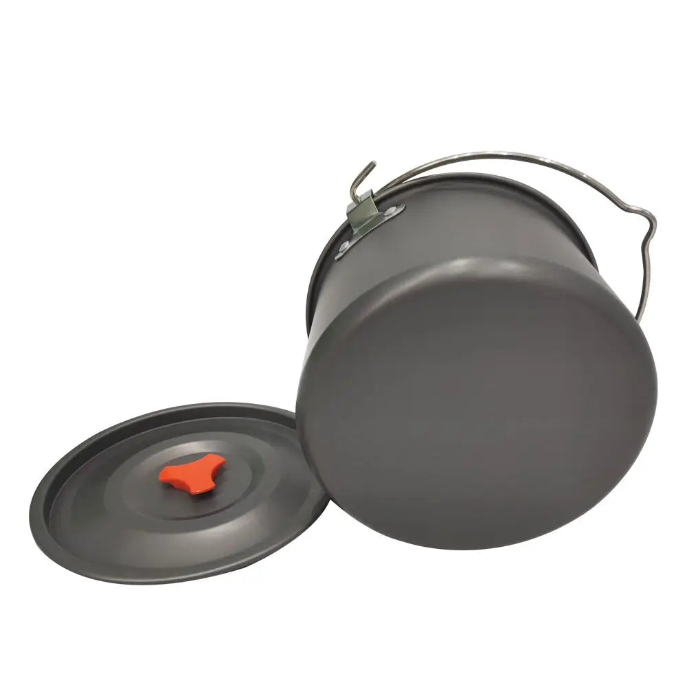 Outdoor Tableware Big Capacity Aluminum Alloy Camping Picnic Hanging Cookware