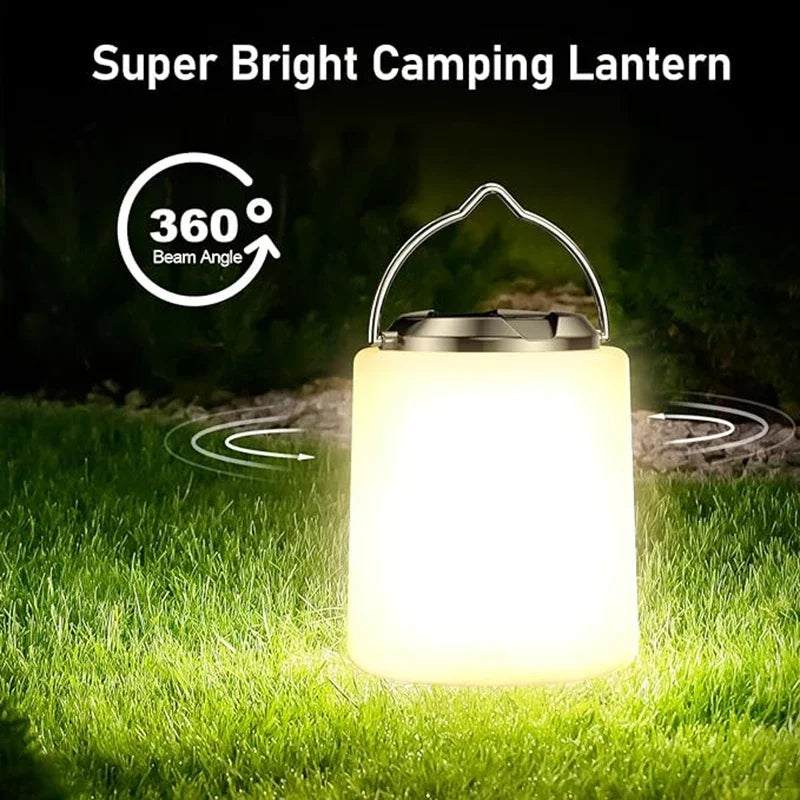 1PC Ingebouwde batterij USB oplaadbare LED kampeerverlichting Buiten kampeerbarbecue