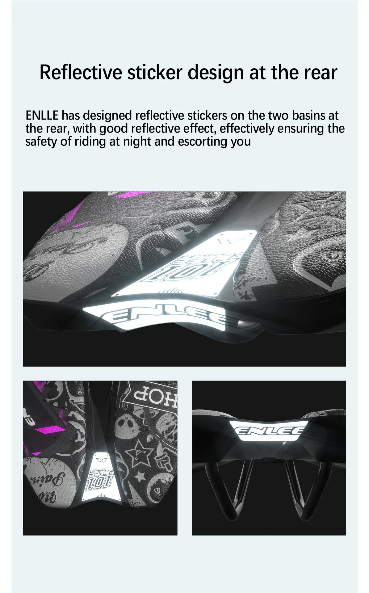 Enlee Bicycle Hollow Seat Personality Trend Korte Neus Mountainbike Racezadel