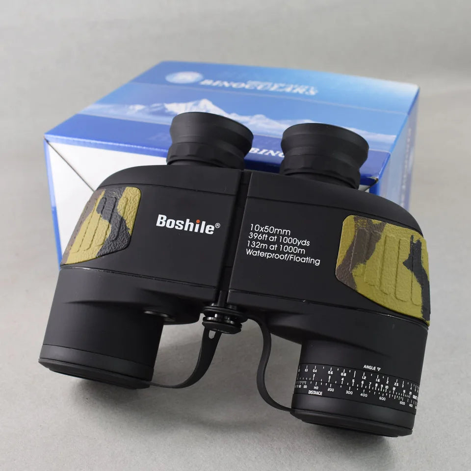 Boshile 10x50 Professionele Telescoop Militaire Marine Waterdichte Verrekijker Nacht