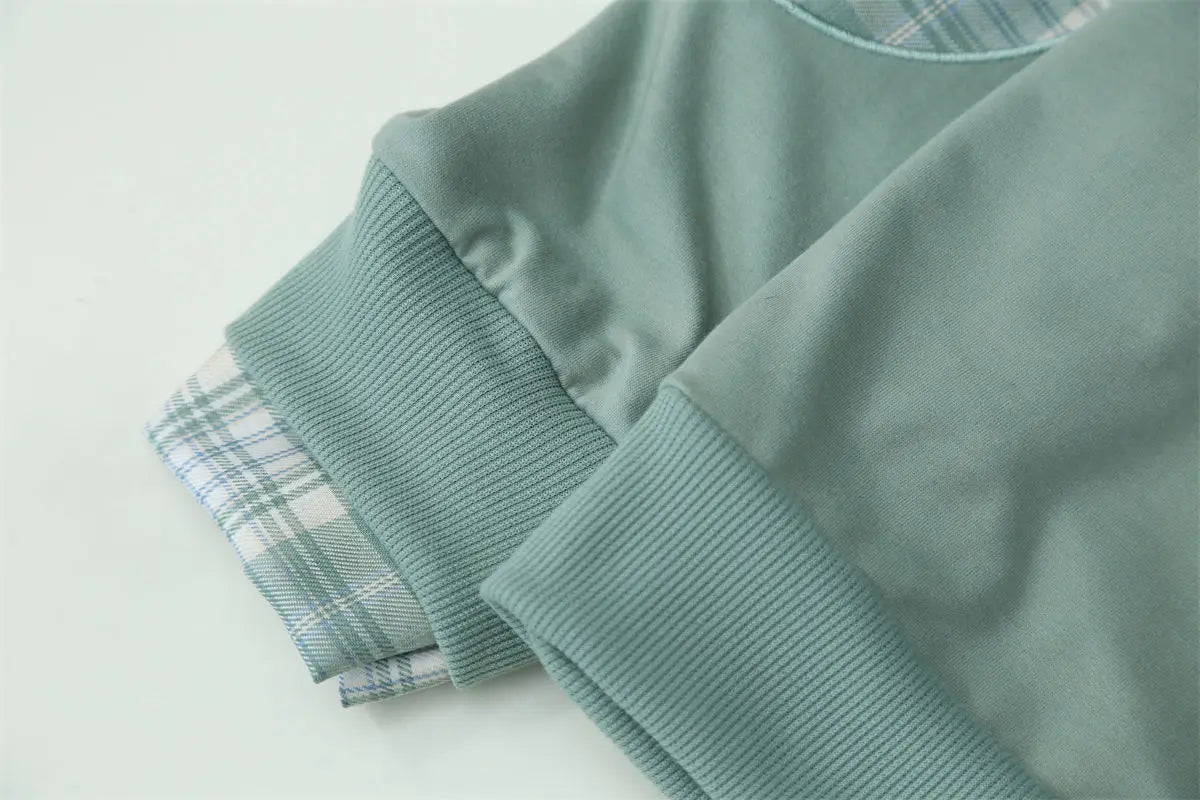 Fake Two Hoodies voor vrouwelijke studenten Koreaans ontwerp Patchwork Dun Lange mouwen Los Veelzijdig