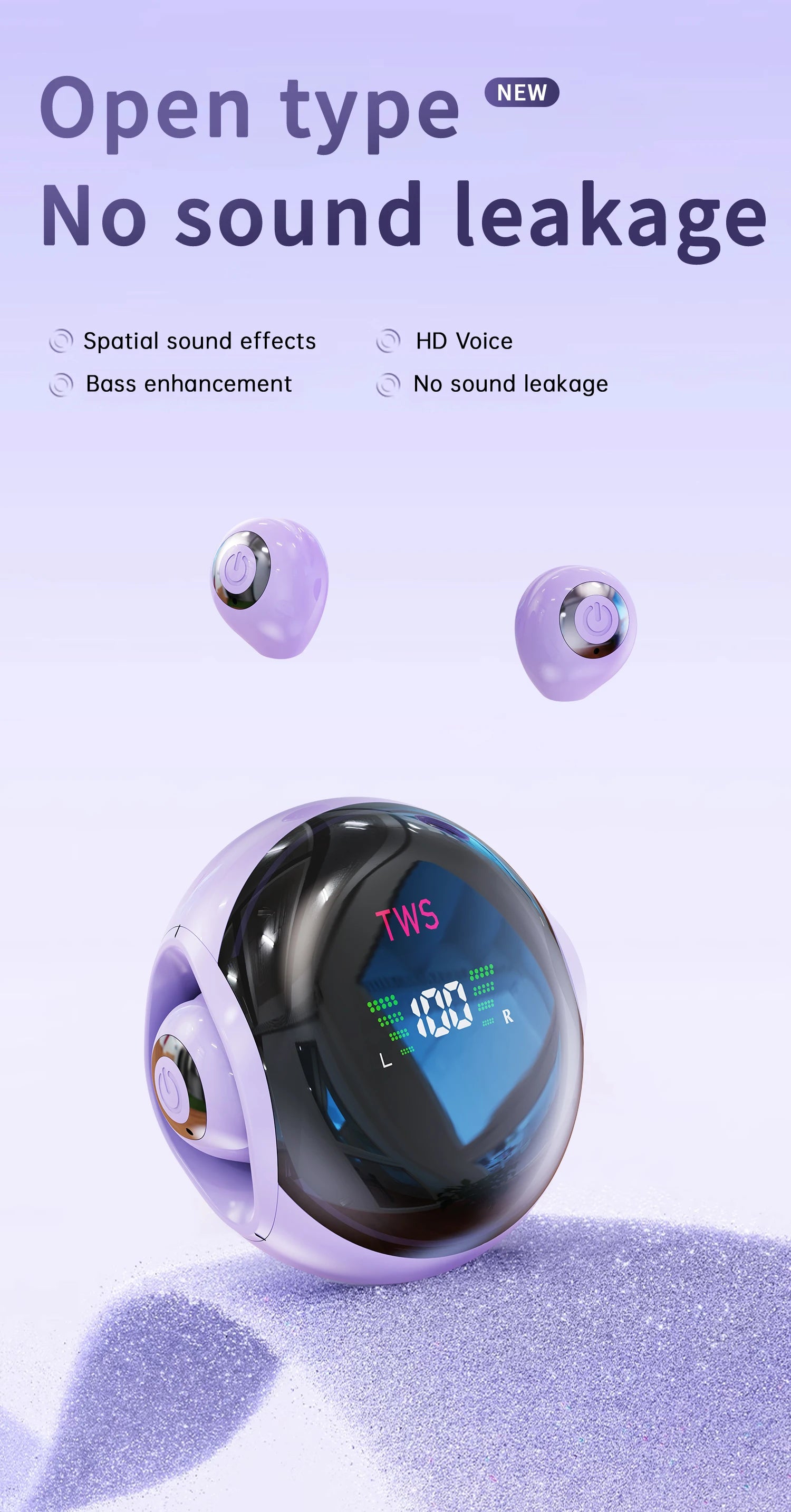 Hanging Rope Bluetooth Earphones With Dual Ear Ultra Small And Mini Semi In