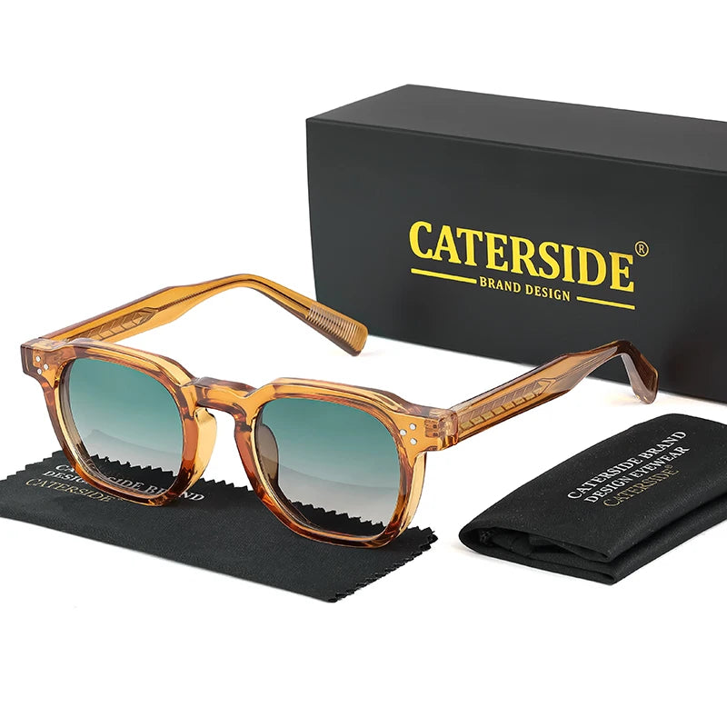 Caterside Retro Punk Men Sunglasses Square Personalized Design Glasses Women s