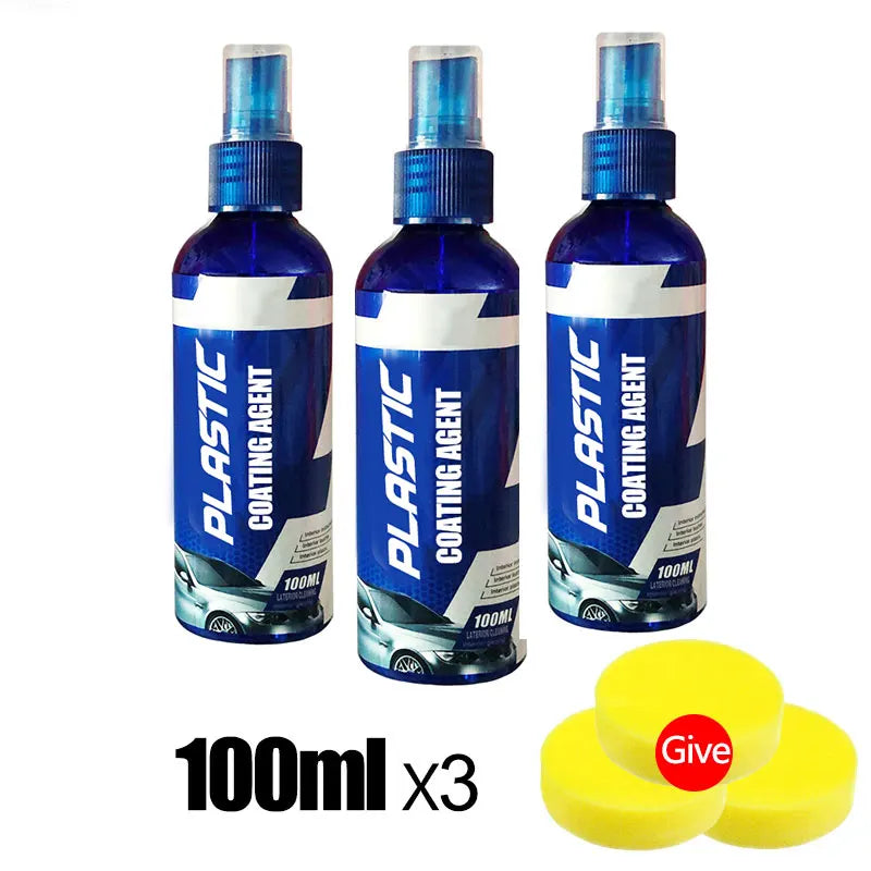 Car Plastic Restore Coating Agent Auto Plastic Rubber Exterior Repair Clean