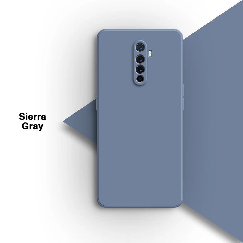 Vloeibare siliconen achterkant voor de Oppo Realme X2 Pro X2Pro 6.5 Rmx1931-lens