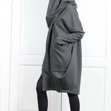 Hoodies Baggy Hooded Sweatshirt for Women Full Zip Up Woman Tops With Zipper In Loose Harajuku