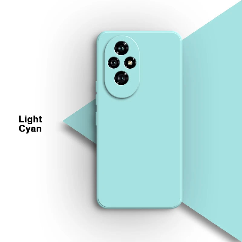 Eenvoudige telefoonhoes voor Honor 200 Pro 200Pro 5G, eenvoudig schokbestendig, vierkant, vloeistofbestendig