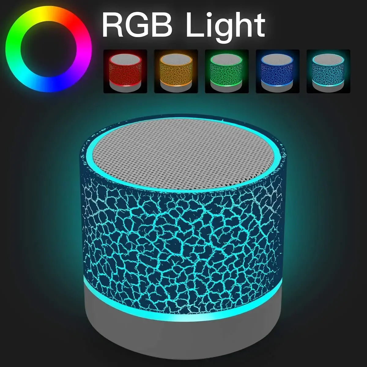 TF Draadloze Mini Motion Bluetooth-luidspreker met LED-verlichting, Super Bass