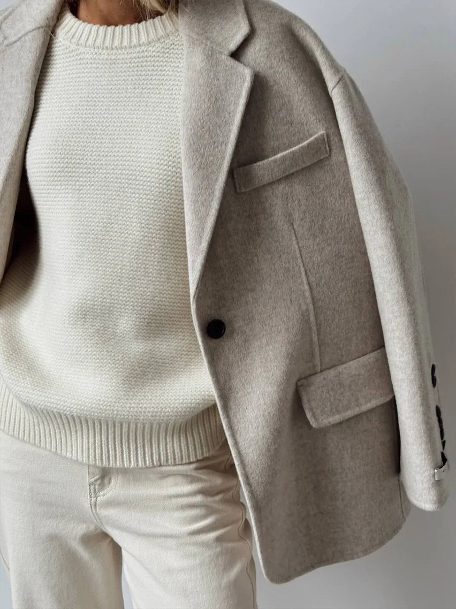 Bornladies Knitted Round Neck Sweater Women s Autumn Winter Loose Casual Thick