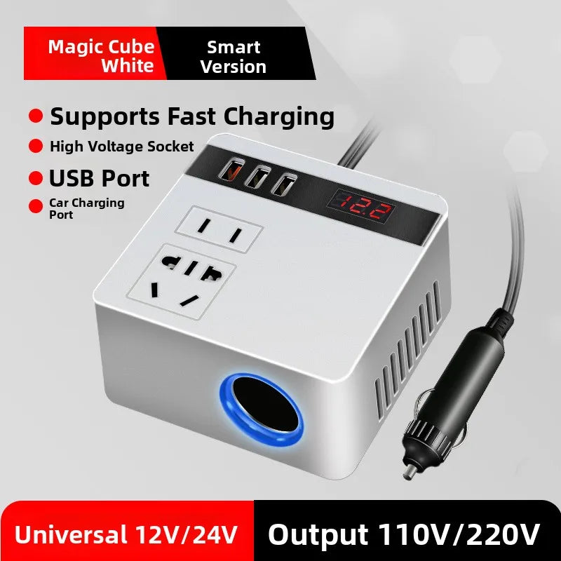 Car Inverter 12v24v to 110v220v Power Socket Conversion for Home Use