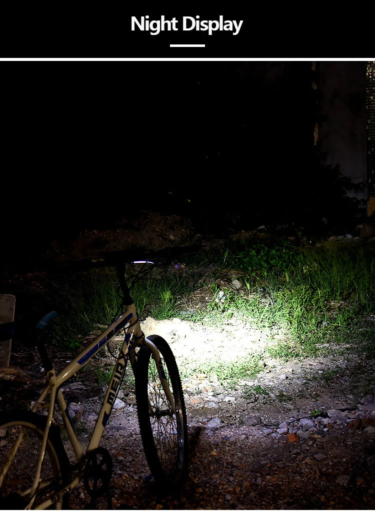 Bicycle Light Bike Front Lights Headlight Flashlight for Bicycle Rechargeable