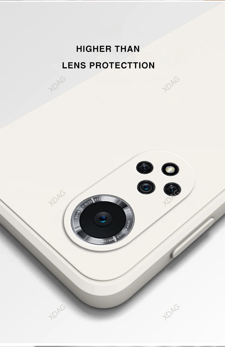 Eenvoudige telefoonhoes voor Huawei Nova9 Nova 9 Pro SE 9Pro 9SE 5G Hoge kwaliteit vierkant