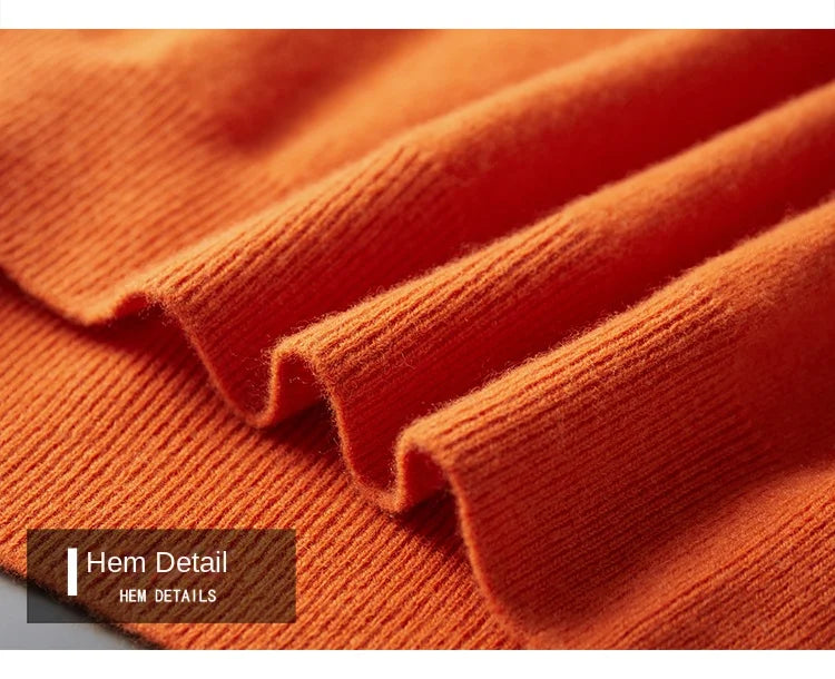 Cashmere Sweater O neck Pullovers Men s Loose Oversized M 3XL Knitted Bottom Shirt Autumn Winter