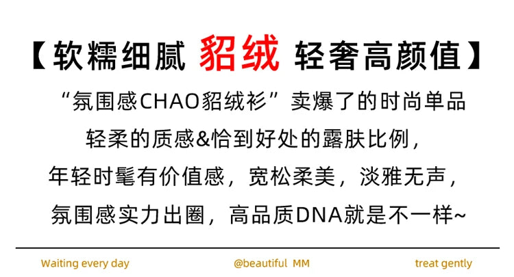 Pure Mink Cashmere Trui Dames V-hals Dikke Brei Trui Mode Jacquard