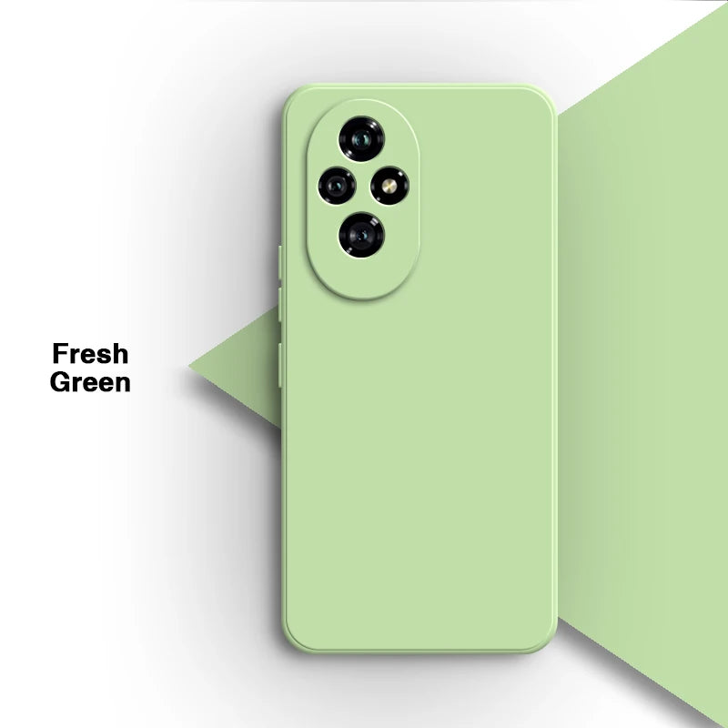 Eenvoudige telefoonhoes voor Honor 200 Pro 200Pro 5G, eenvoudig schokbestendig, vierkant, vloeistofbestendig