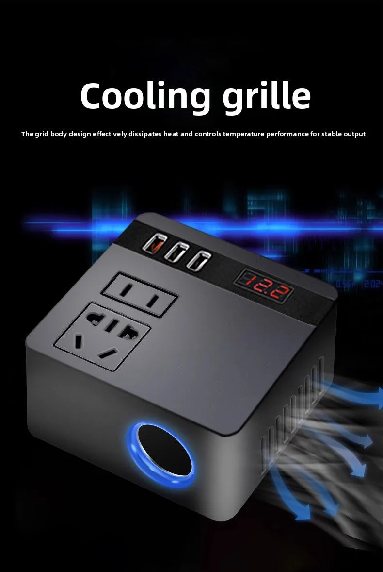Car Inverter 12v24v to 110v220v Power Socket Conversion for Home Use