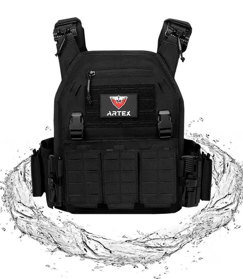 Tactical Plate Carrier Quick Release Fast Adjust Cummerbund Laser Cut Vest