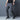Men s Casual Pants Stretch Slim Fit Elastic Waist Jogger Korean Classic Blue
