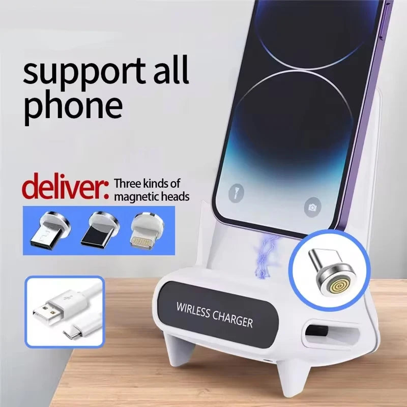 Draadloze oplader, standaard, desktop, mobiele telefoonhouder, 15W, snel opladen