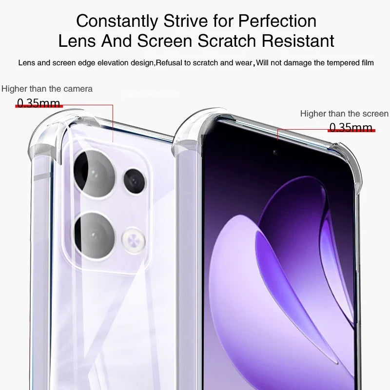 Airbag Clear telefoonhoesje voor Oppo Reno 13 Reno13 Pro F FS 13Pro 13F Reno13F S