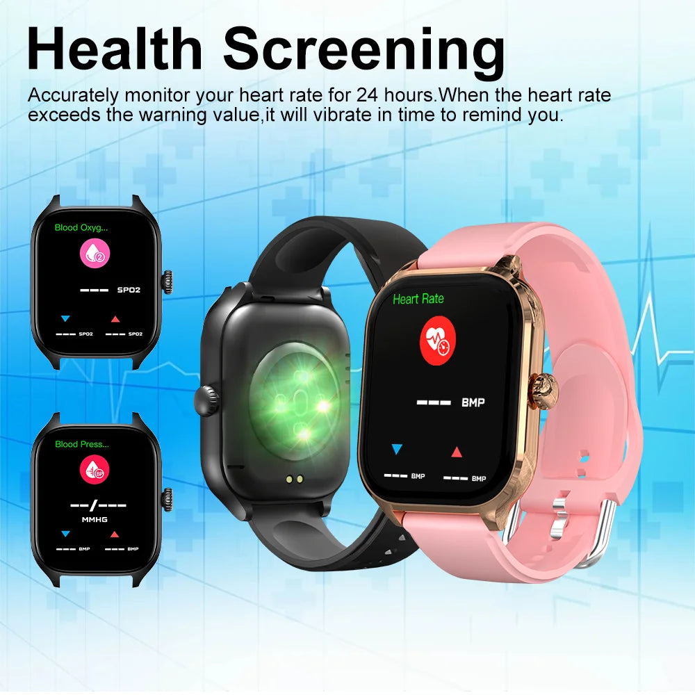 Laxasfit H9 Smart Watch Bellen Oproepen Beantwoorden Oefeningen Tracken Hartslag