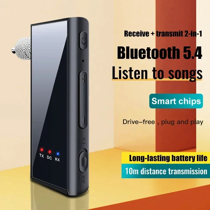 2-in-1 Bluetooth 5.4 audio-ontvanger, zender, stereomuziek, draadloze adapter