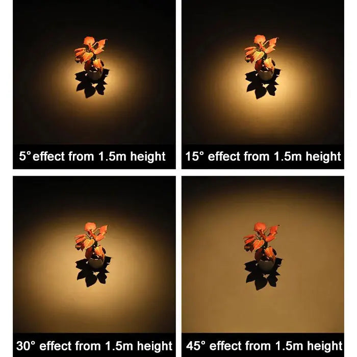 Verstelbare 5 6 8 10 Smalle stralingshoek Zwart Wit LED Focus Plafond