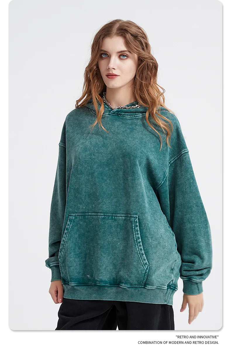 Bornladies Retro Verdikte Hoodie Mode Warme Trui 100% Katoen Dames Trend