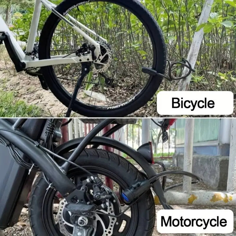 Heavy Duty Motorcycle Chain Lock 80cm Metal Anti Theft Bike Lock with 2 Keys for