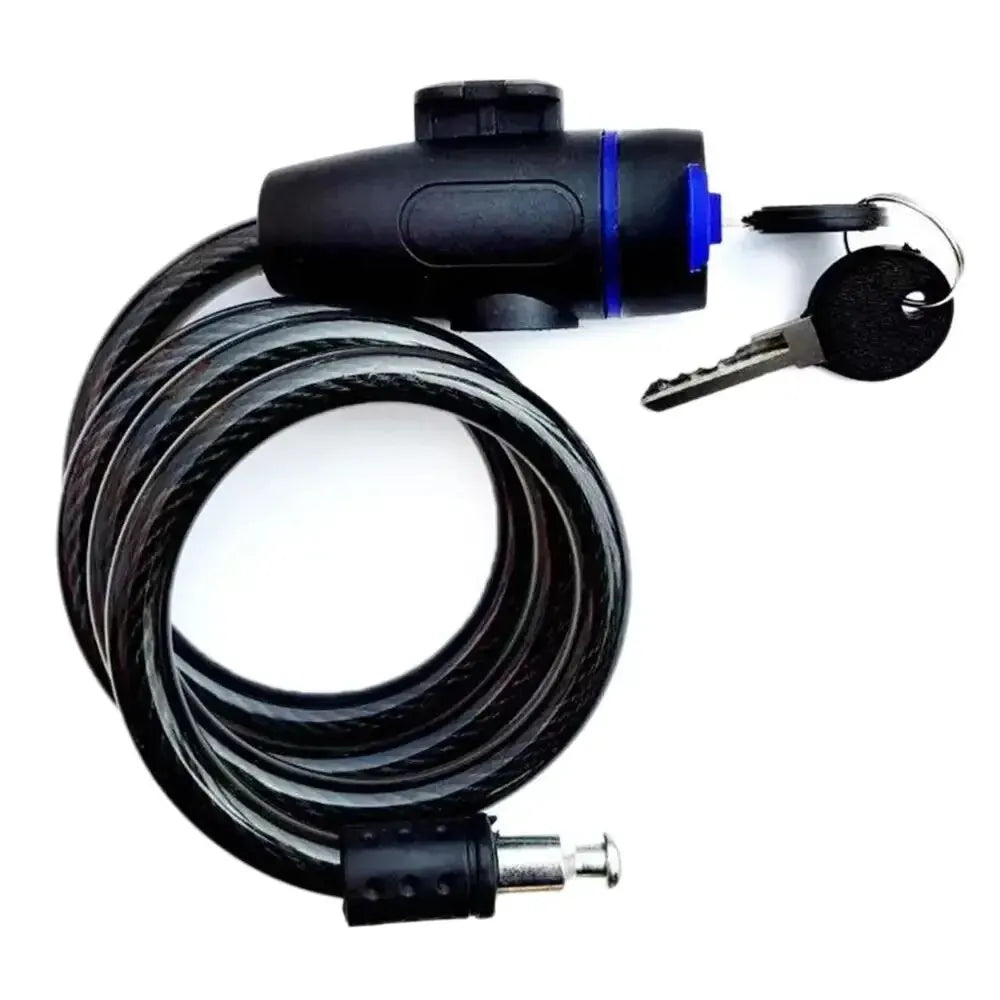 Zwaar motorfietskettingslot 80 cm metalen antidiefstalfietsslot met 2 sleutels voor