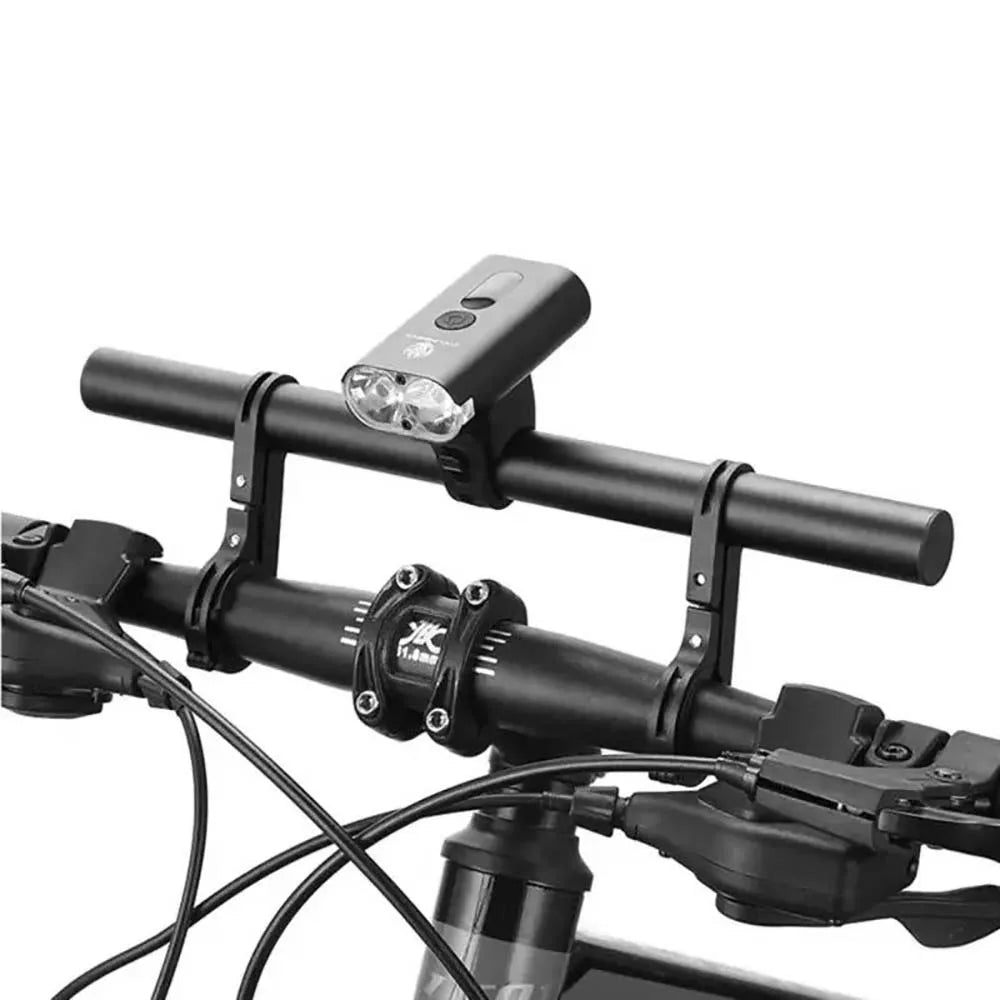 20 cm aluminium fietsstuur met verlengde beugel voor mountainbike koplamp