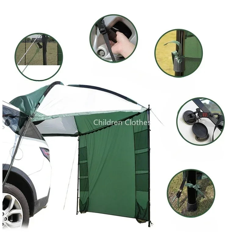 Arrival Car Side Canopy Outdoor Camping Vehicle Screen Large Triangular