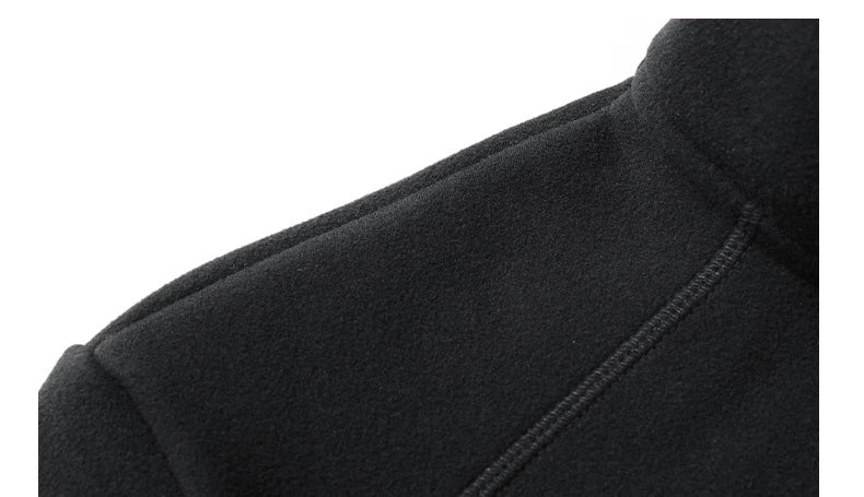 Plus Velvet Sweater Men s L 9XL Large Size Winter Polar Fleece Stand up Collar Half zipper Long
