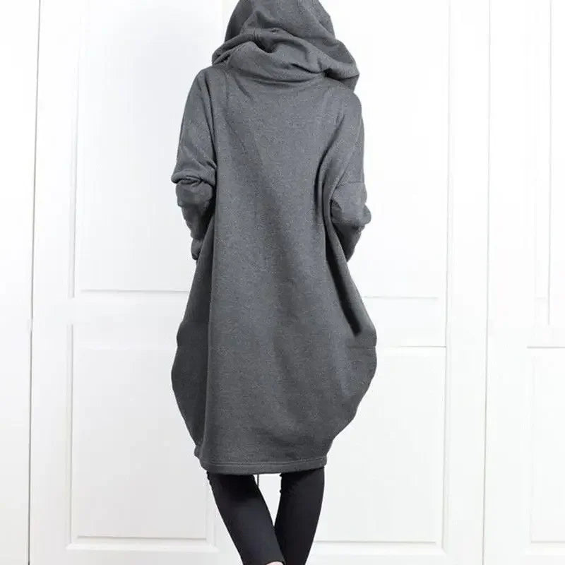 Hoodies Baggy Hooded Sweatshirt for Women Full Zip Up Woman Tops With Zipper In Loose Harajuku