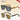 Caterside Retro Punk Sunglasses Men Vintage Flat Top Double Bridges Sun