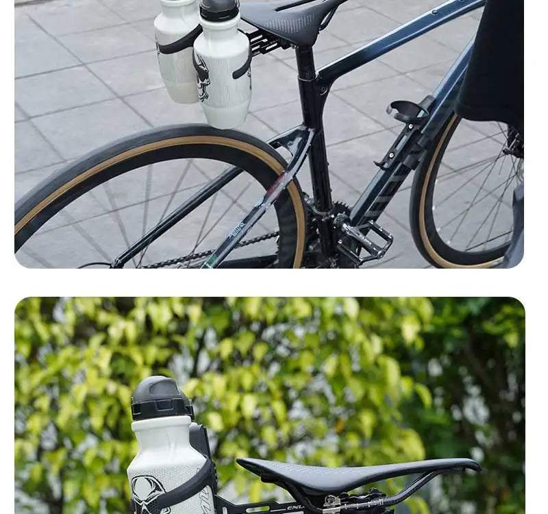 Enlee Double Cup Fiets Waterfleshouder Zadelverlenging Houder Fietsen
