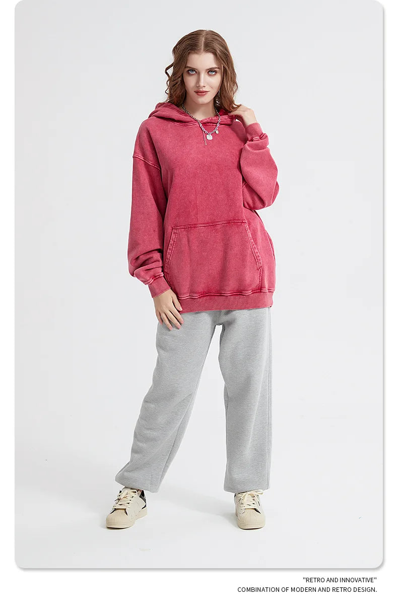 Bornladies Retro Verdikte Hoodie Mode Warme Trui 100% Katoen Dames Trend