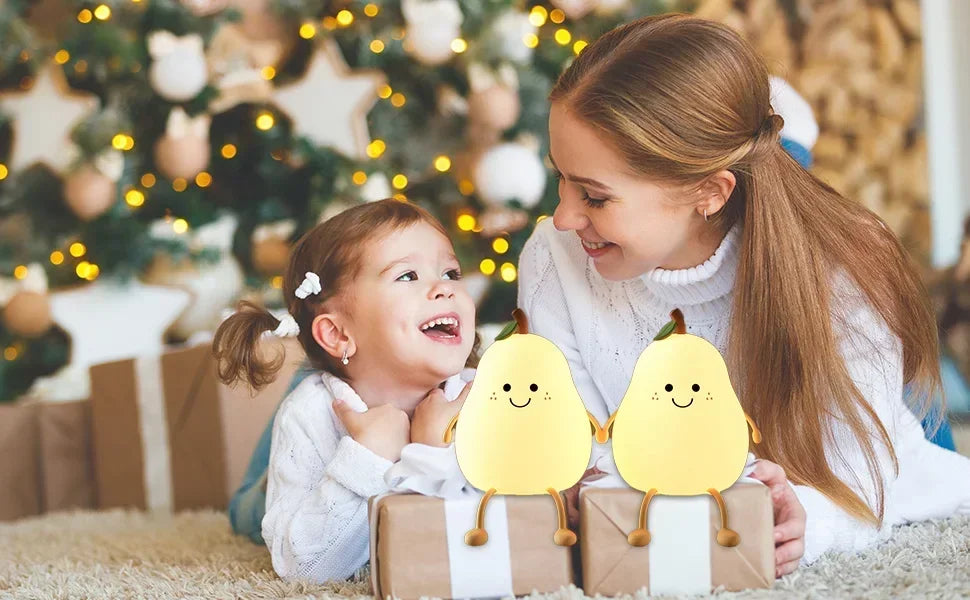 Schattig nachtlampje, 3 niveaus dimbaar, kinderkamernachtlampje, superzacht siliconen