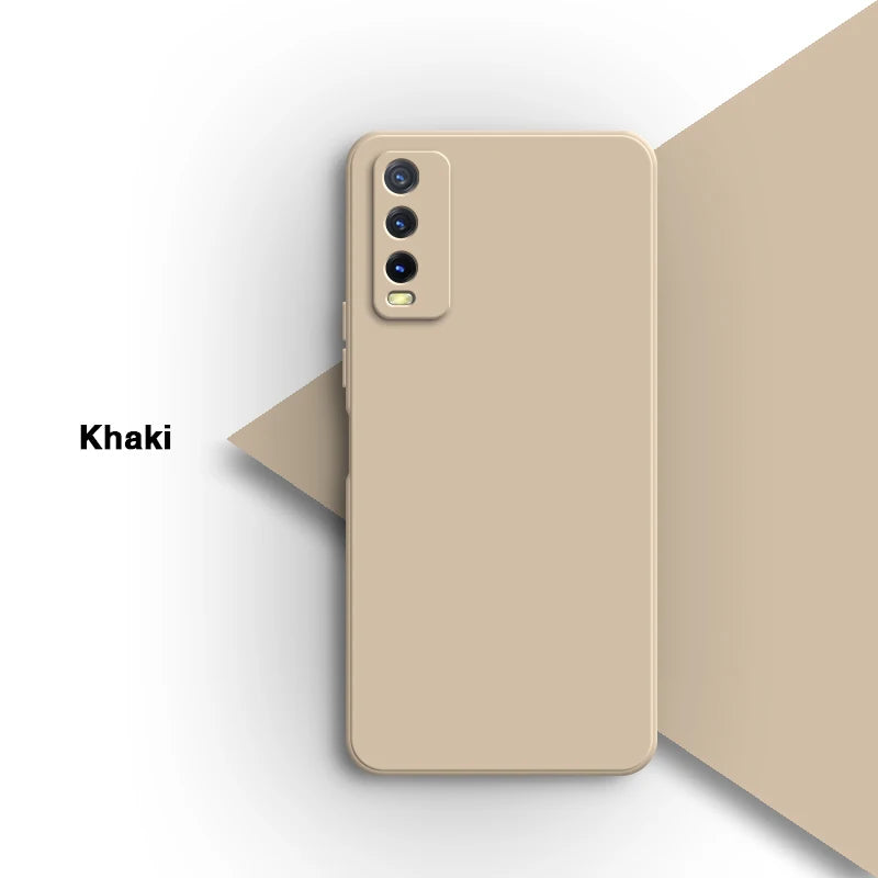 Interne, zachte telefoonhoes voor Vivo Y20i 6.51 V2027 V2032, vloeibare siliconen