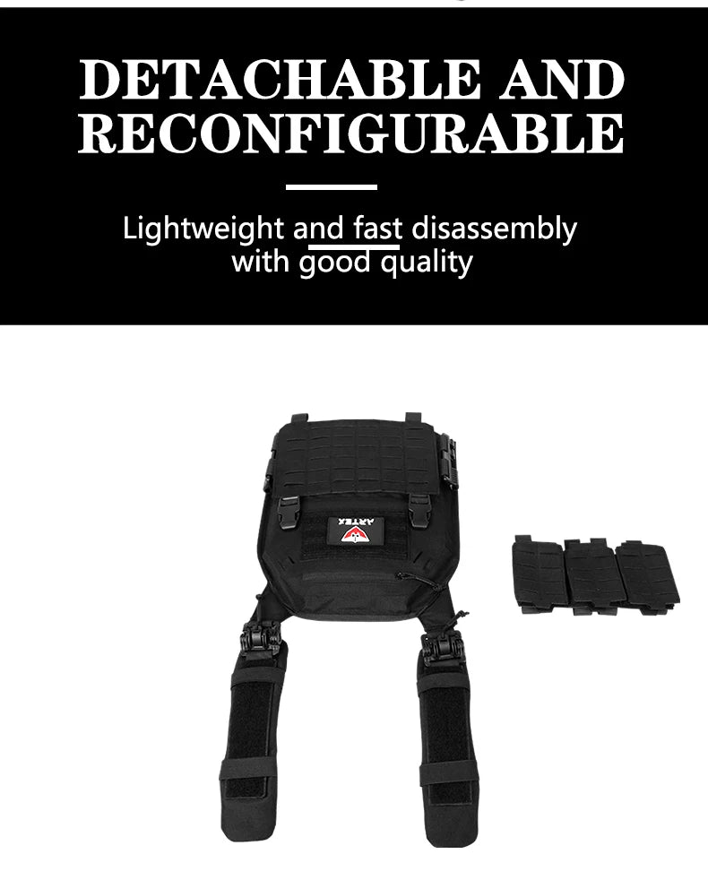 Tactical Plate Carrier Quick Release Fast Adjust Cummerbund Laser Cut Vest