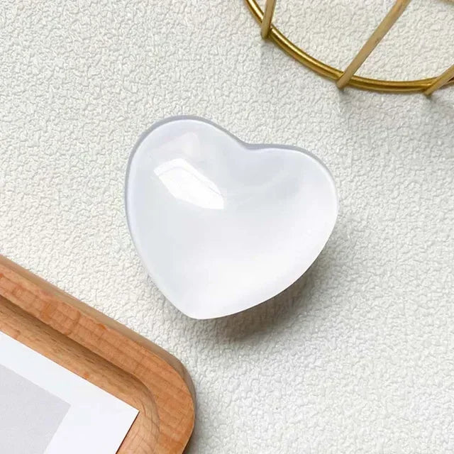 Desktop Magnetic Phone Holder Cute Glass Love Heart Design Cell Phone Support