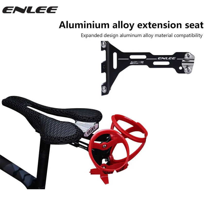 Enlee Double Cup Fiets Waterfleshouder Zadelverlenging Houder Fietsen